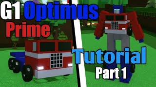 G1 Optimus Prime (Basic Version) Tutorial (Part 1) - Build a Boat For Treasure