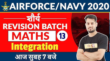 Airforce/Navy 2020 || Maths  || By Vivek Rai Sir || Class 13 || Integration