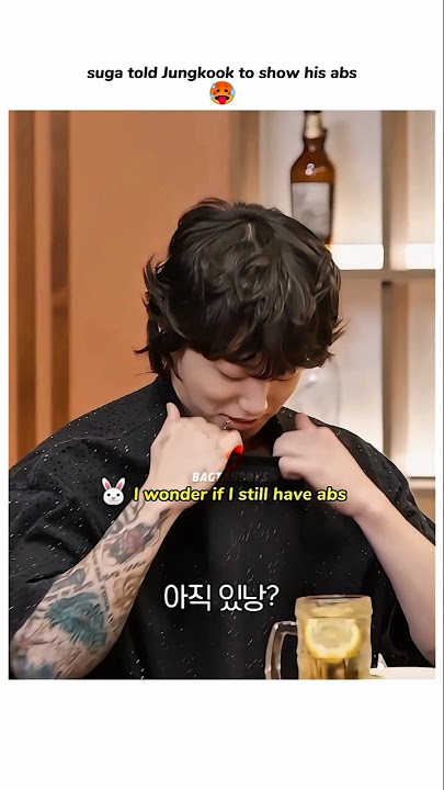 Suga told jungkook to show his abs #shorts #bts #jungkook #suga #fypシ゚