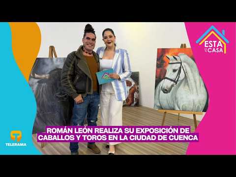 Román León realiza su exposición de caballos y toros en la ciudad de Cuenca