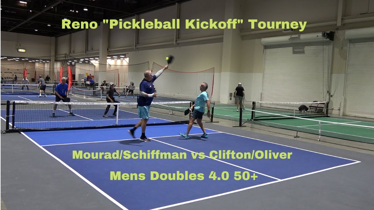 Reno "Pickleball Kickoff" Tournament Men's Doubles 4.0 50+ Mourad/Schiffman vs Clifton/Oliver