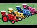 Mini Tractors Transporting To LIME Work With Colors - Farming Simulator 22