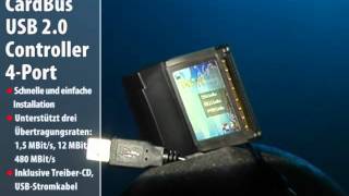 CardBus USB 2.0-Controller 4-Port