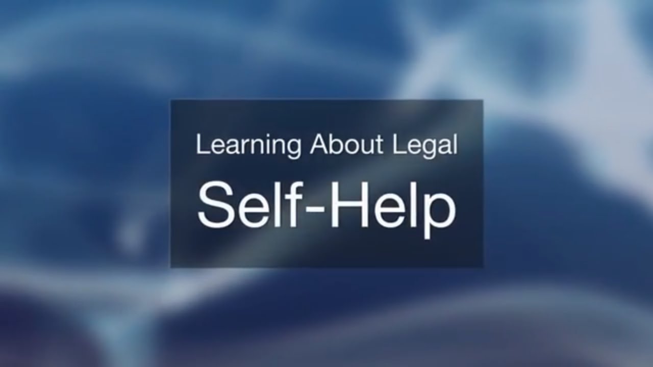 Introduction to Legal Self Help YouTube