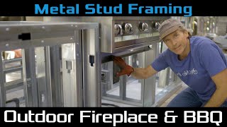 Building an Outdoor BBQ and Fireplace with Metal Framing by Bru Builds 11,950 views 3 months ago 29 minutes