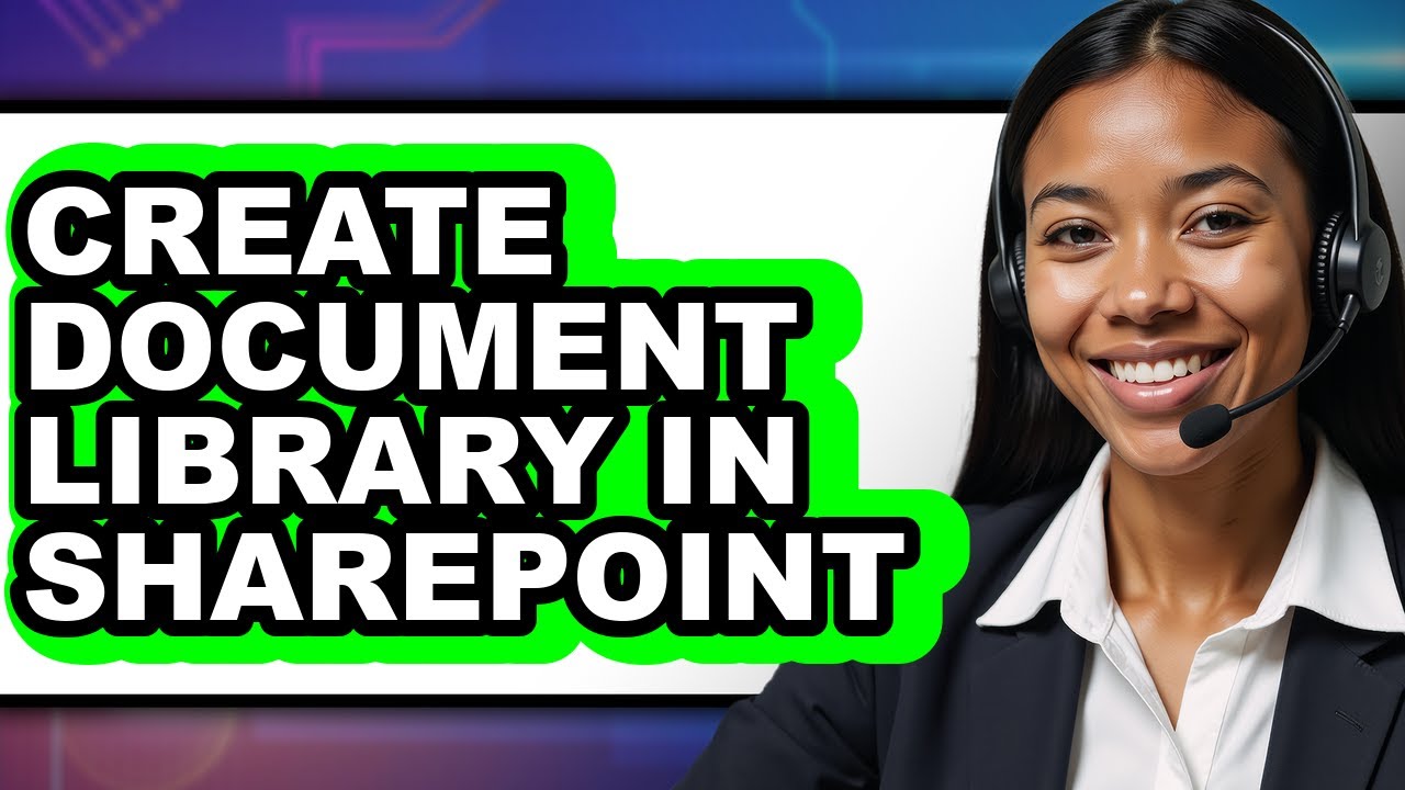 How to Create Document Library in Sharepoint (full Guide) - YouTube