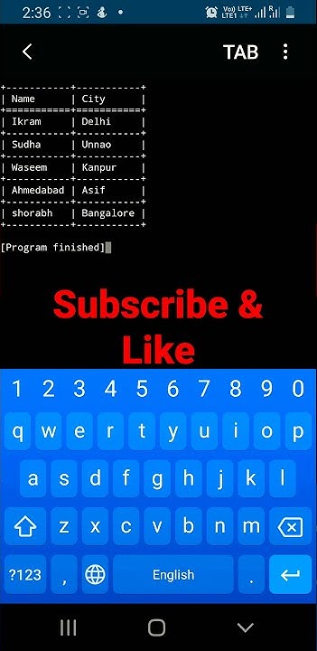 How to make a table in Python? | #tabulate #python #table - YouTube