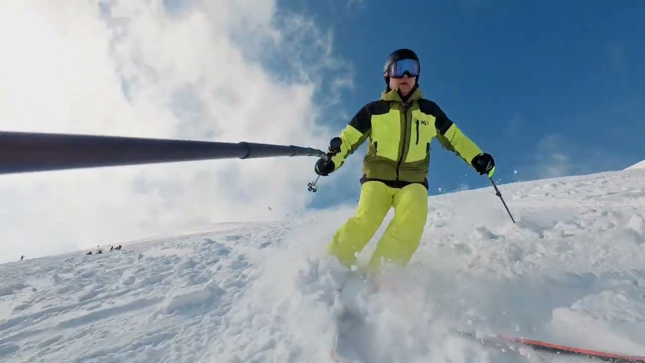 20260214ニセコユナイテッド 前日はナイター、本日は快晴バレンタイン！新雪浅め脛パウぐらいでも楽しい🎶