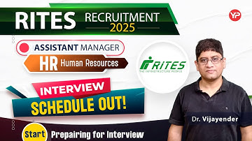 RITES Interview schedule out for Assistant Manager HR post | Preparation & Guidance for Interview