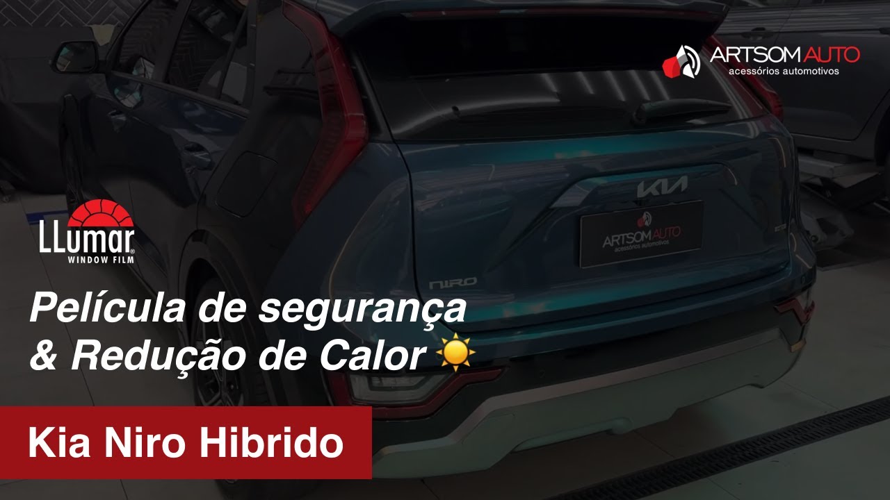 Kia Niro Hibrido - Aplicação Pelicula Segurança e Redução de Calor - ArtsomAuto