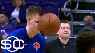 From demarcus cousins' posterization by enes kanter to kristaps
porzingis and stephen curry getting drilled in the face lebron james
playing nonexistent d...