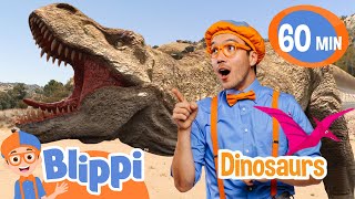 Blippi's REAL T-REX Adventure | 1 HR | Moonbug Kids - Fun Stories and Colors