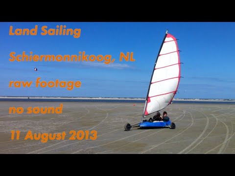 Land Sailing on Schiermonnikoog (raw video - no sound)