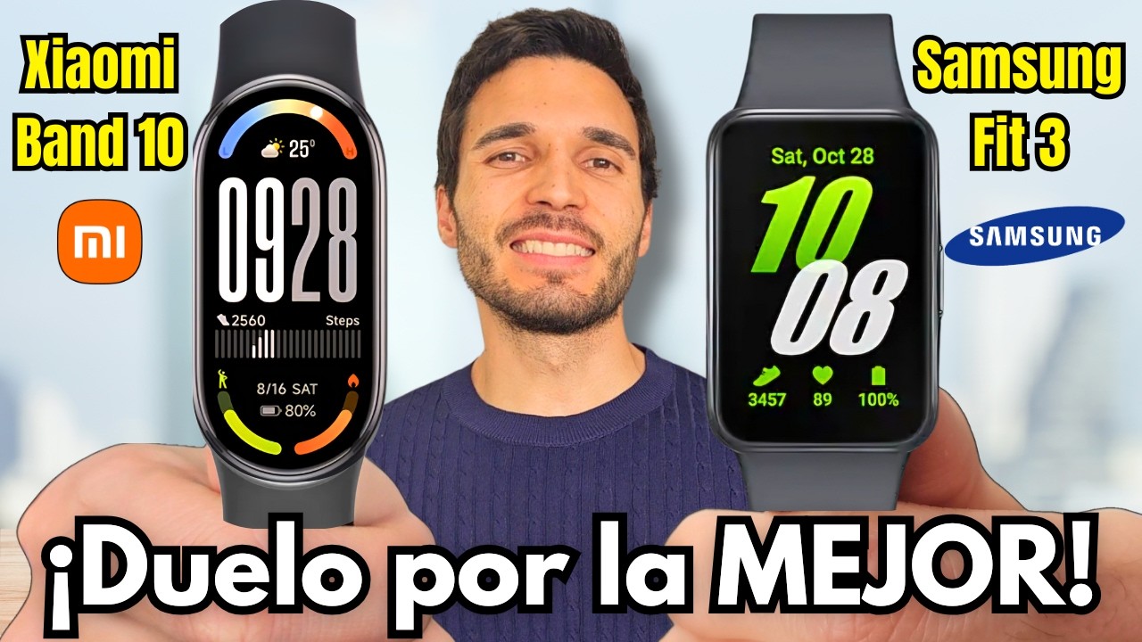 Xiaomi Band 10 vs Samsung Galaxy Fit 3 💥 ¿Y ahora QUIÉN GANA?
