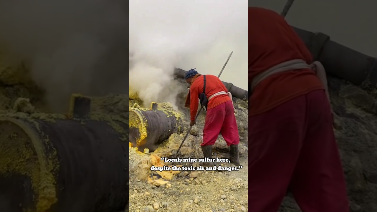 “This Volcano Glows Blue at Night – Kawah Ijen, Indonesia”🇲🇨