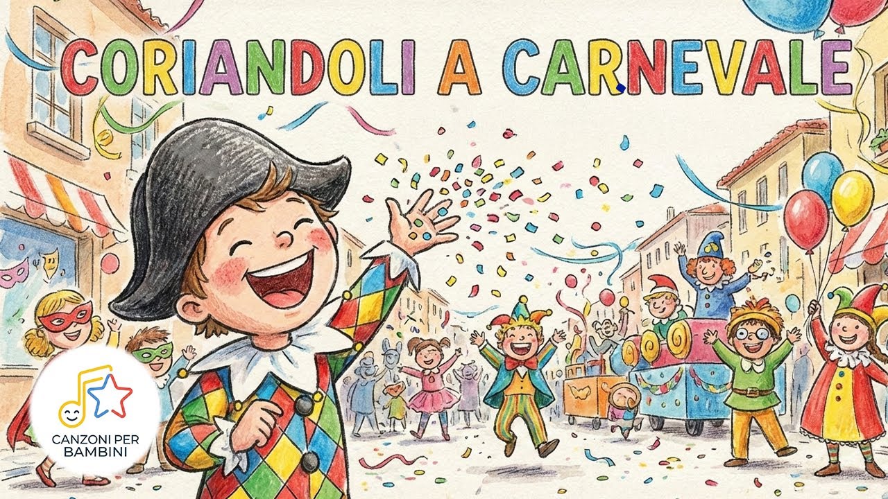Coriandoli a Carnevale - Canzone per bambini da cantare