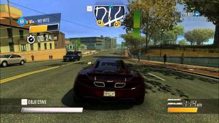 Driver San Francisco Gameplay - Drive 1800m in 60 seconds NO HITS (Speed Dare)