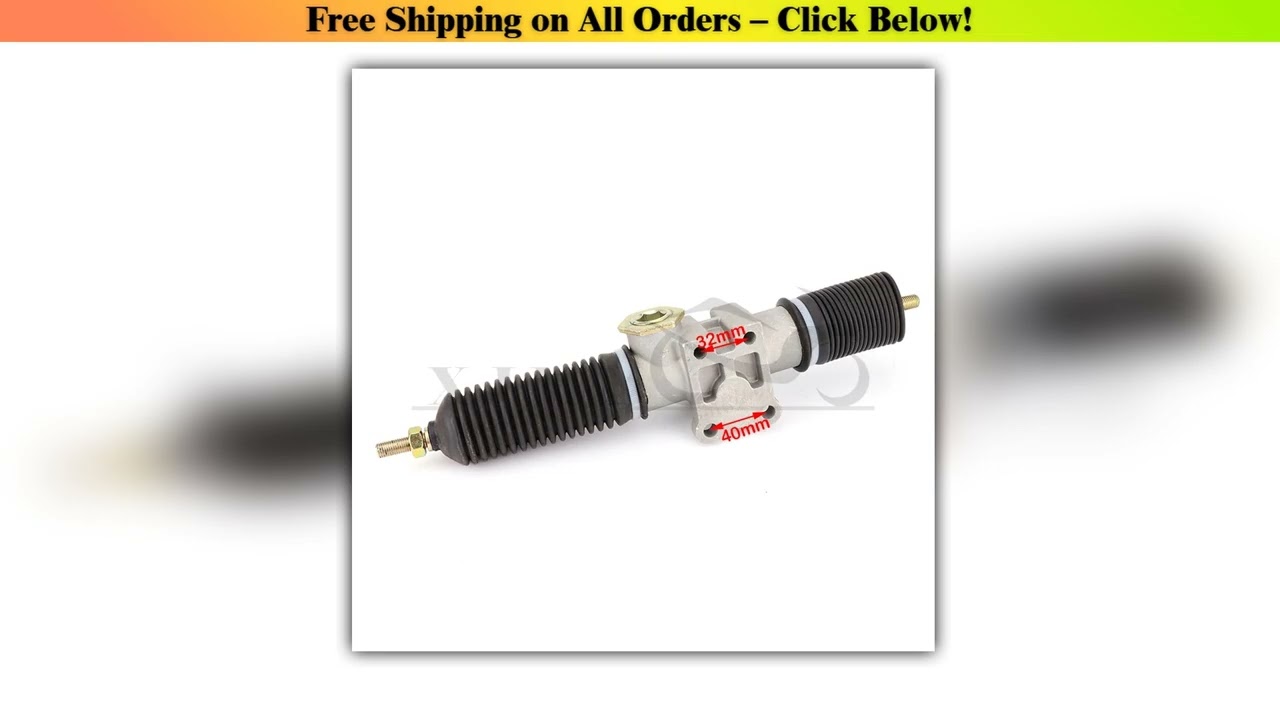 360mm 30T Power Steering Gear Rack Pinion Assy Fit For DIY China Go Kart Buggy