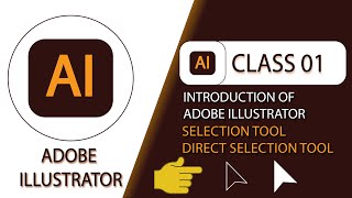 adobe illustrator introduction | selection & direct selection tool in adobe illustrator | class 01