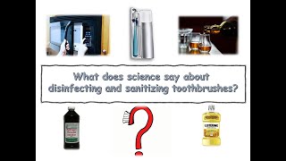 Disinfecting and sanitizing ...