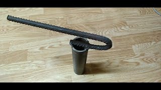 Home made pronation handle for arm wrestling training