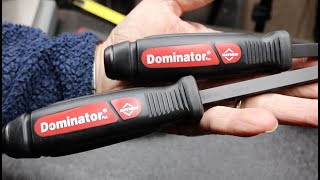 Rough Forging: The Mayhew Dominator 17" Straight Prybar/Screwdriver compared to little brother