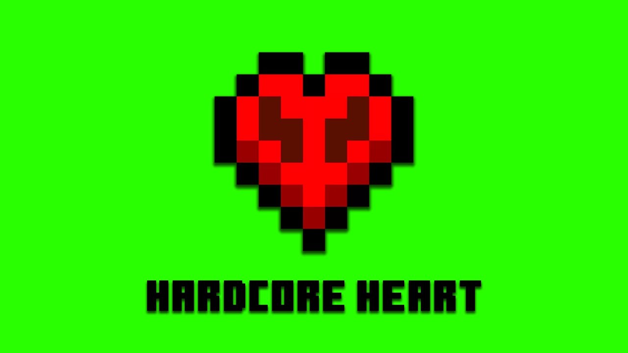 Minecraft Hardcore Heart Transition | Green Screen Transition - YouTube