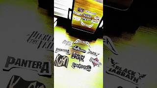Metal band logo stickers 🤘🏻