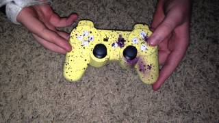 [For Sale] "Purple Splatter" Custom PS3 Controller