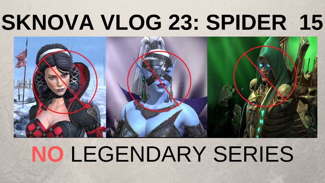 Raid Shadow Legends: SKNOVA Vlog 23 - Spider 15, No Legendaries - YouTube