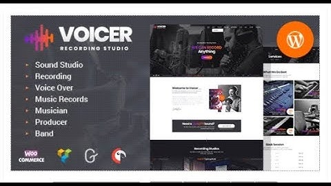 Voicer - Recording Studio WordPress Theme | Themeforest Templates