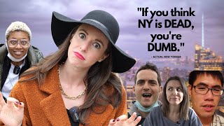 New Yorkers REACT to "New York is a GHOST TOWN"!