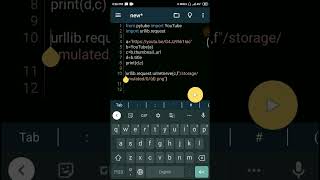 Downloading youtube thumbnail with python in android