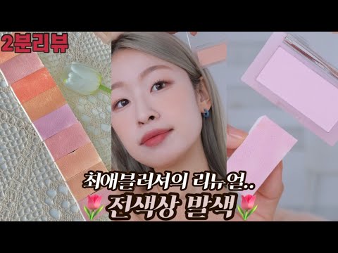 블러셔덕후의 인생블러셔 전색상 발색♥(리뉴얼ver..과연 더 좋아졌을까..?🤧)
