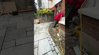 Sandstone setts going in #trade #garden #diy #construction #landscaping