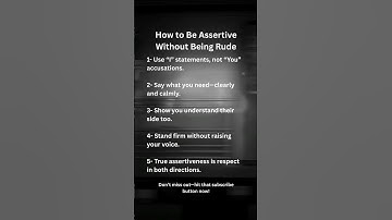 The Secret to Being Assertive Without Sounding Rude (Psychology Says)  #psychologyfacts #psychology