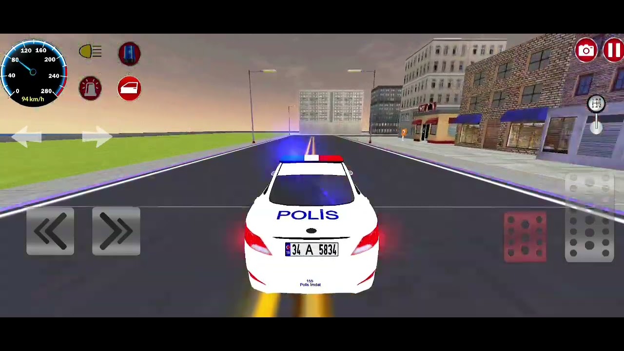 العاب سيارات الشرطة و فعلصافرات إندار في طريق