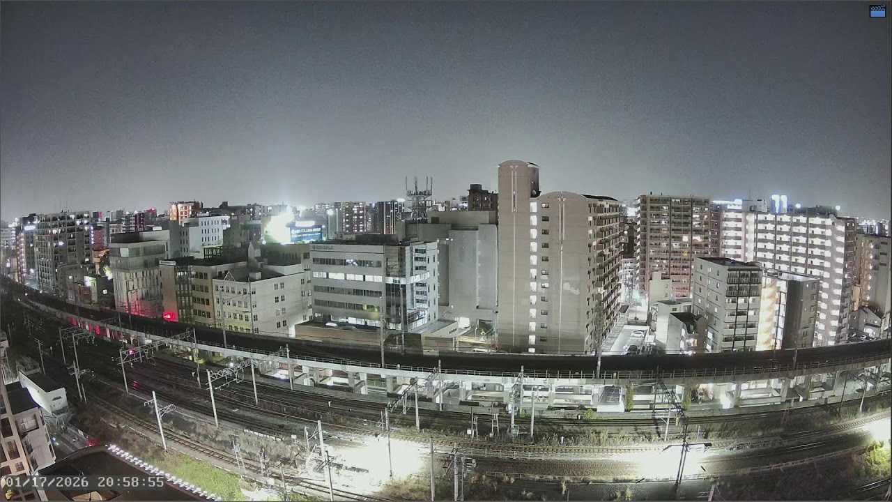 Live Cam: Hakata Station, Fukuoka, JP｜Shinkansen & JR Lines｜Weather Updates｜A View of the Winter Sky