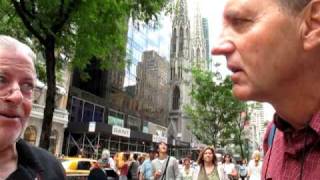 Carl Lowenthal double talking tourist in N.Y.C.