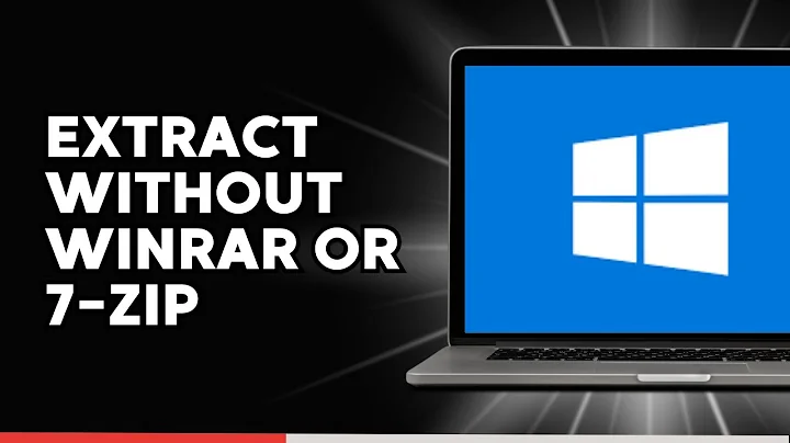 How to Extract without WinRar or 7-Zip