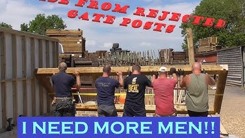 Timber frame shop extension PART 2***MAKING THE FRAMES FROM 6"x 6" POSTS***