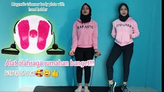 Alat Pelangsing Pinggang Magnetic Trimmer Jogging Body Plate Kesehatan Tubuh