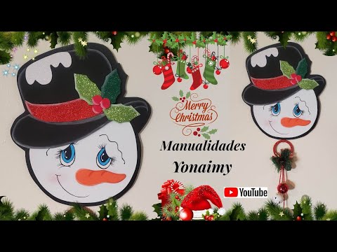 ⛄ SNOWMAN FACE FOR CHRISTMAS DECORATION🎅⛄