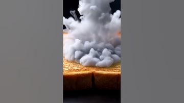 Ai Toast Perfection: Smoke Cloud ASMR #shorts #ai #asmr #art #trending