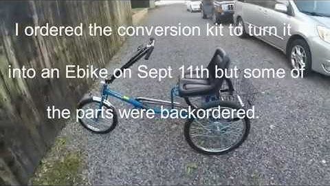 How to Convert a Worksman PAV3 Trike to an E Bike! - Part 1