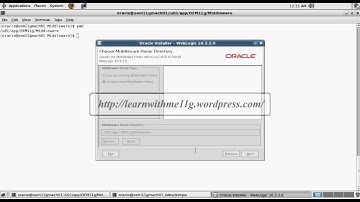 weblogic server installation for oem grid control  11g.avi