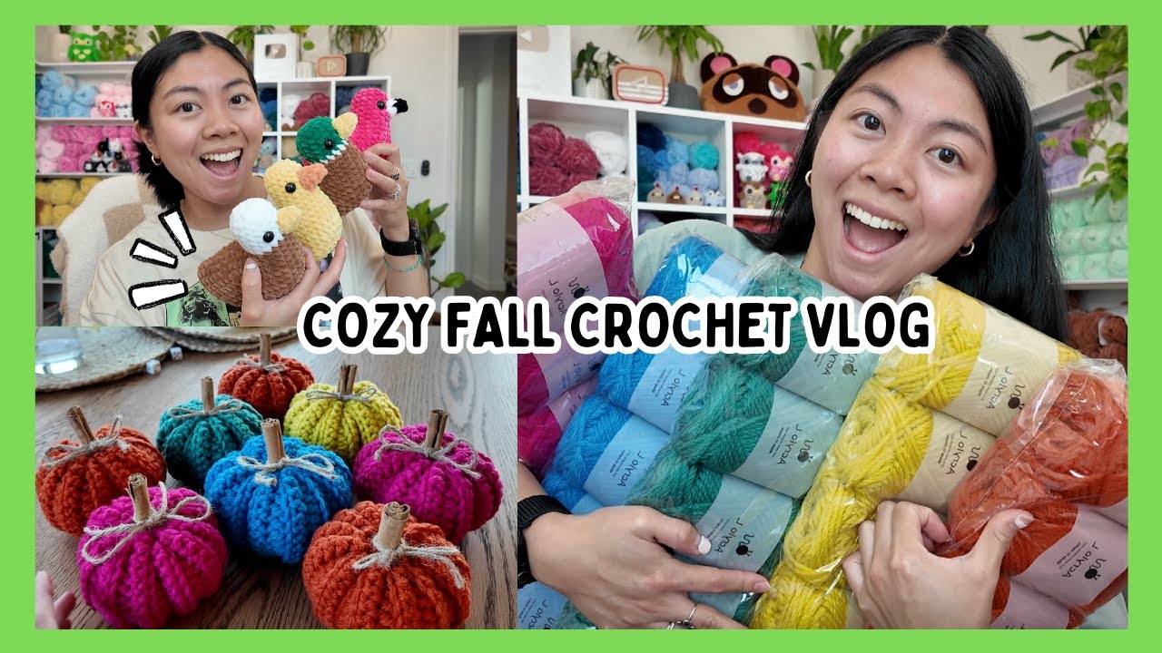 Let's Crochet Pumpkins Together! 🎃 Yarn Haul, New Pattern Bundle, and More! Crochet & Chat With Me 💕