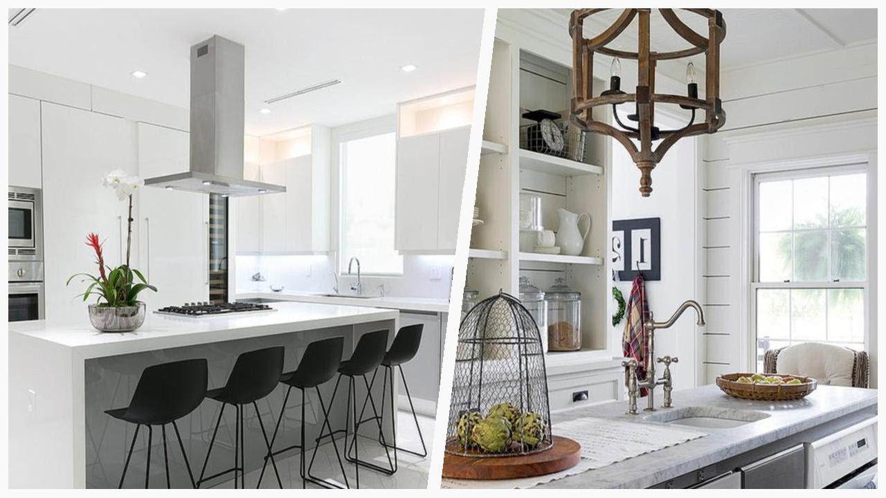 75 White White Floor Kitchen Design Ideas You'll Love 🟡