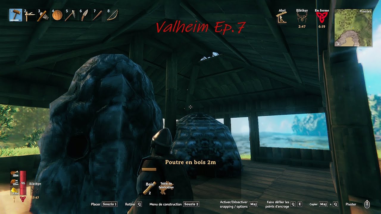 Valheim fr Ep.07. Je construis ma fonderie, fourneau et forge. Construction. Âge du bronze.
