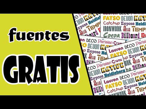 10 PAGINAS PARA DESCARGAR FUENTES *GRATIS* - YouTube